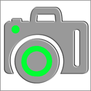 camera green icon